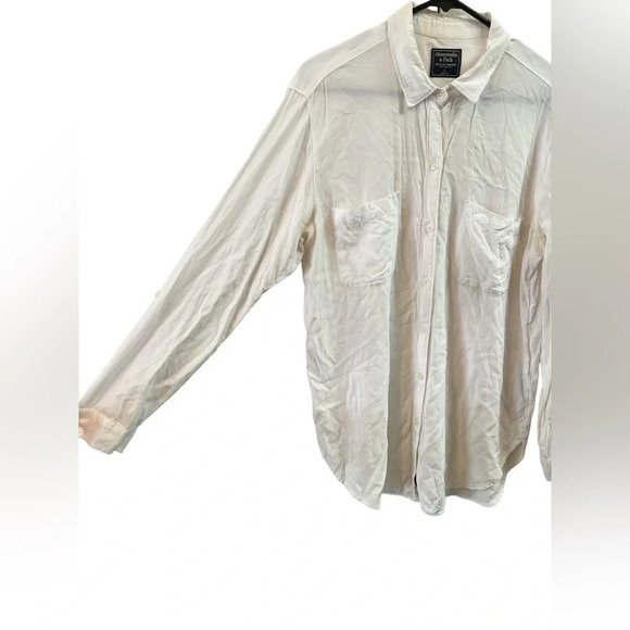 Abercrombie & fitch button down white shirt - Picture 3 of 5